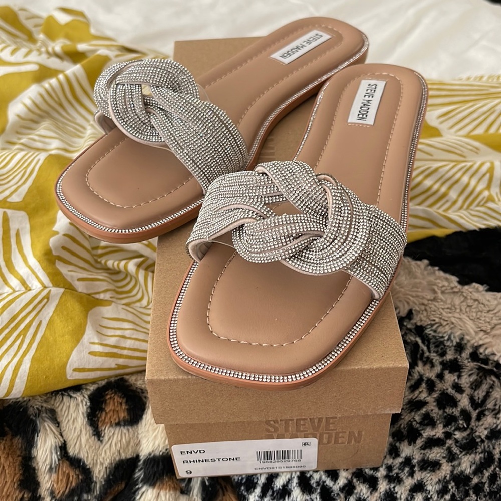 Steve Madden rhinestone sandals